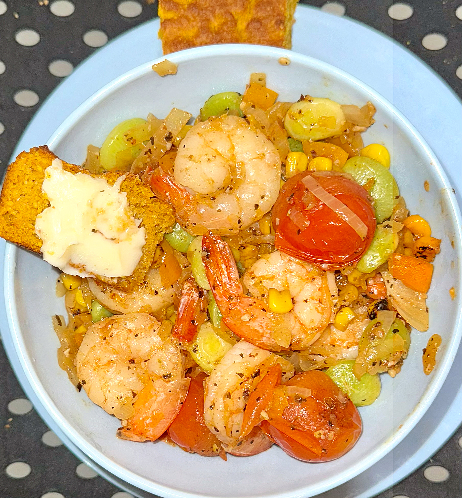 Cajun Shrimp Succotash